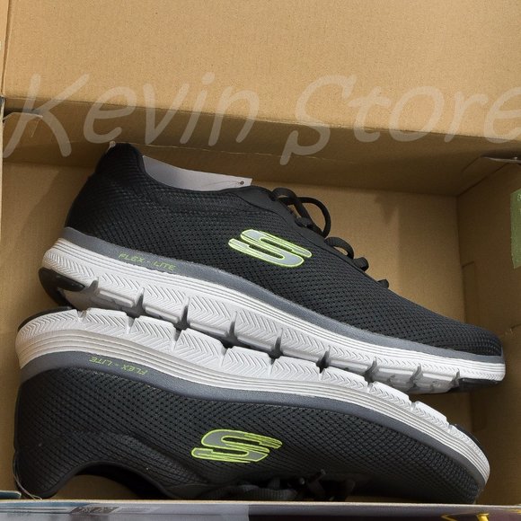 BLACK NWT Skechers Men's Flex Lite Advantage‎ Shoe - Picture 6 of 7